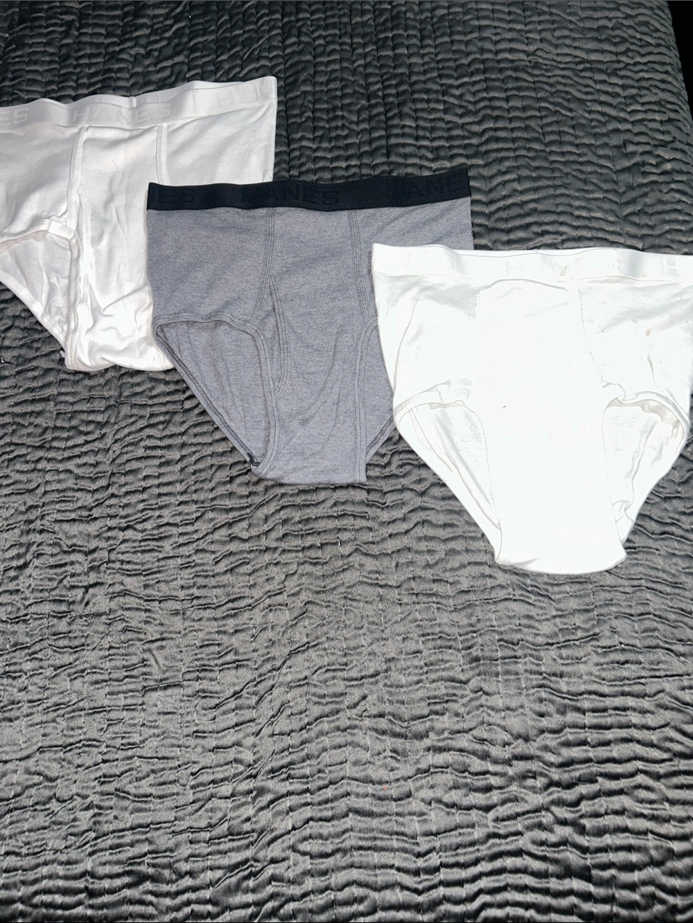 Men's Classic Briefs - White & Heather Gray (3-Pack)